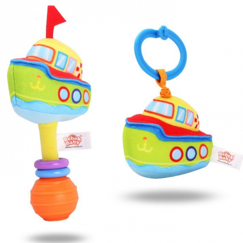 Steamer Hand Rattle & Vibrative Toy