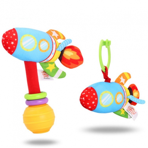 Rocket Hand Rattle & Vibrative Toy